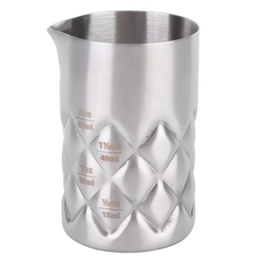 Heaveant Tasse d'échelle, Barre d'acier Inoxydable Robuste 50 ML café Lait bière Cocktail Mesure échelle Tasse Outil de vin