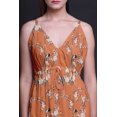 thumbnail image 4 of Bimba Bird Ladies Printed Resort Maxi DrawstringDressSpaghetti Strap Beach Wear-Large, 4 of 5