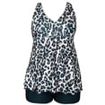 thumbnail image 1 of HAWEE Womens Plus Size Tankini Swimsuits with Shorts Two Piece Bathing Suit Floral Printed Swimwear, 1 of 4