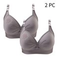 thumbnail image 2 of Timegard Wireless Bras for Women 2pc Ruched Full Support Adjustable Strap Comfy Daily Seniors Bras, 2 of 6