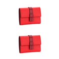 thumbnail image 4 of pitrice Leather Women Purse Rectangular Trifold for Zipper Hasp Stylish Card Holder Photo Folder Wallet Notecase Birthday Gift Red 2Set, 4 of 6
