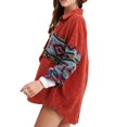 thumbnail image 2 of FAROOT Veste à Manches Longues en Velours Côtelé à Imprimé Mode pour Femmes, 2 of 8