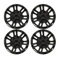 thumbnail image 2 of 15in Wheel Hubcap, Easy Installation Sporty Black Universal Fit 4PCS Wheel Rim Protector  for Cars, 2 of 7