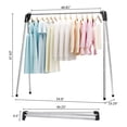 thumbnail image 2 of KK KINGRACK Clothes Drying Rack, Foldable Clothing Rack, for Indoor Outdoor, Stainless Steel, 2 of 9
