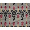thumbnail image 4 of oneOone Polyester Lycra Fabric Stripe & Paisley Ikat Printed Fabric 1 Yard 56 Inch Wide, 4 of 4