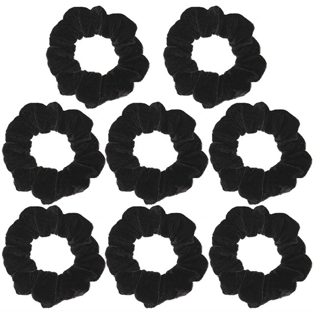 8 Pcs Chouchous pour Cheveux de Couleur Unie Attaches Décoratives pour Queue de Cheval Chouchous pour Cheveux
