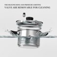 thumbnail image 3 of TIBORANG 6.3 QT Stainless Steel Pressure Cooker, [Multi-Cooker for Gas & Induction Stove] [Saves 70% Cooking Time] [One-Hand Operation], Family Size, 3 of 9