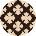 thumbnail image 1 of Ahgly Company Tapis Rond Lavable en Machine Intérieur Transitionnel Rouge Nuit, 8 Pieds Rond, 1 of 7