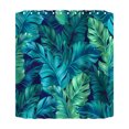thumbnail image 1 of Binwennn Tropical Green Shower Curtain 70 Inch With 12 Hooks Shower Curtain Bathroom Heavy Side Shower Curtain Machine Washable Curtains for Shower Curtain And Rug Set Neutral Fabric Shower Curtain, 1 of 8