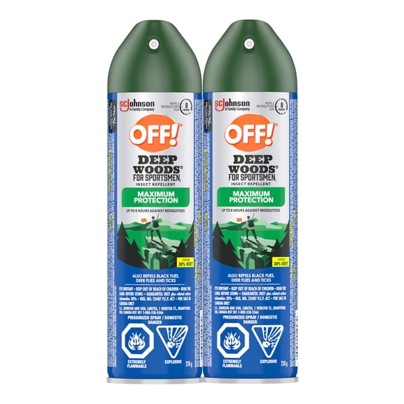 OFF! Deep Woods Sportsmen 30% Deet Insect Repellent, 2 pack