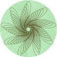 thumbnail image 1 of Ahgly Company Tapis d'Intérieur Lavables en Machine, Ronds, Transitionnels, Vert Menthe, Ronds de 4', 1 of 7