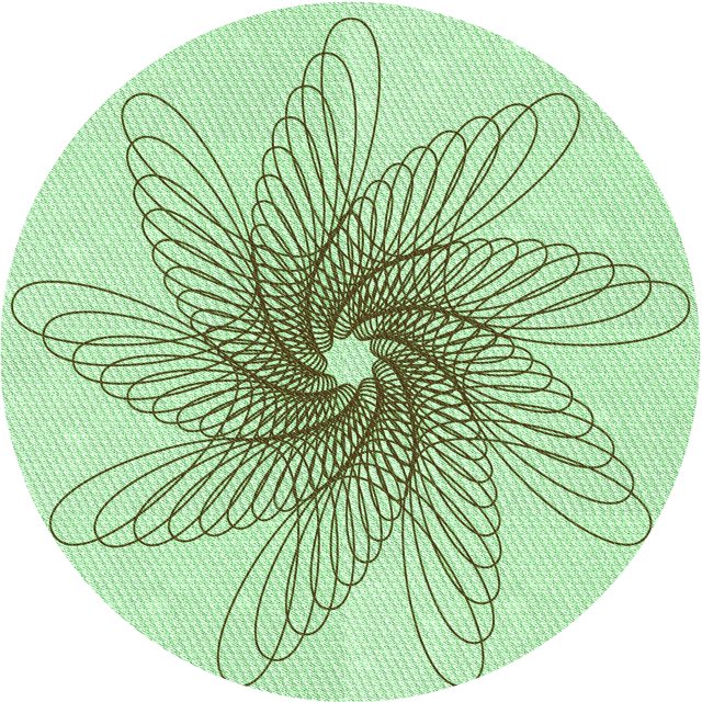Ahgly Company Tapis d'Intérieur Lavables en Machine, Ronds, Transitionnels, Vert Menthe, Ronds de 4'