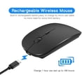 thumbnail image 3 of Bluetooth Mouse Rechargeable Wireless Mouse for MacBook Pro,Bluetooth Wireless Mouse for Laptop PC Computer, 3 of 5