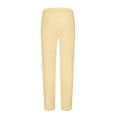 thumbnail image 4 of RXIRUCGD Men's Fashion Drawstring Elastic Waist Solid Color Casual Sweat Length Pants 2 PC, Beige, Size: M, 4 of 5