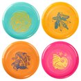 thumbnail image 1 of Wham-O Frisbee Go 4 Pack Flying Disc, 9 Inch Lightweight Colorful Toy Set for Beginners Outdoor Beach Park Backyard Game - 70g, 1 of 7