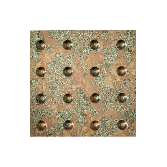Fasade Dome Copper Fantasy Wall Panel Sample 12" x 12"