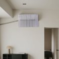 thumbnail image 4 of TIELUTT Air Conditioner Wind Deflector Curtain Floral Design Polyester Fabric for Living Room Bedroom Window Paper Curtains Curtains 100 Inches Wide Cold Curtains 48 Long Curtains 108 Length Curtains, 4 of 5