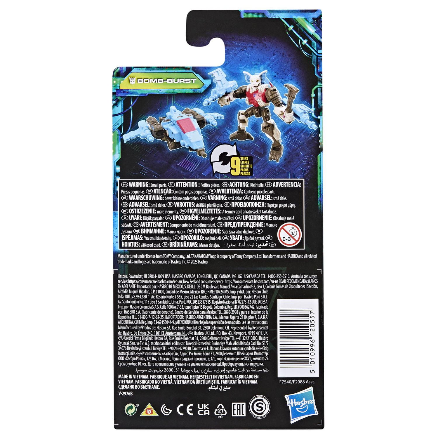 Transformers Generations Legacy Evolution, figurine à conversion Bomb-Burst classe Origine de 8,5 cm