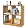thumbnail image 1 of Costway Kids Toy Storage Organizer 4-Cube Wooden Display Bookcase with Anti-toppling Device Natural, 1 of 10