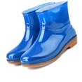thumbnail image 2 of Boot Womens Rain Boots Fashion Antiskid Short Rain Boot Round Head Radian PVC Plastic Rain Boots, 2 of 5