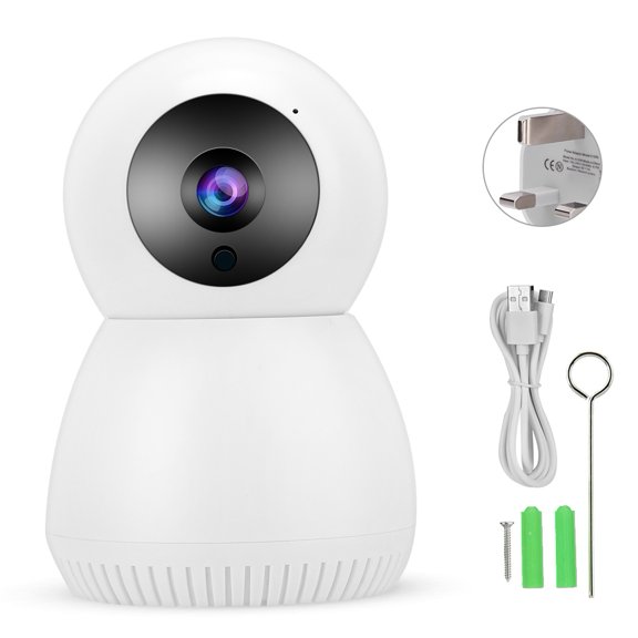 MAYUJIAA 720P Wireless 2-Way Audio PIR Cloud Storage Panorama Home Camera for Childen Pets AF323-0765
