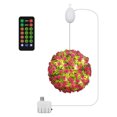 thumbnail image 2 of Dvkptbk Artificial Plant Topiary Ball with Lights USB Rotating Flower Ball Light with Remote Control Decorative Hanging Plant Ball Light Grass Ball Lamp Christmas Home Decor on Clearance, 2 of 7