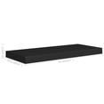 thumbnail image 4 of vidaXL Floating Wall Shelf Black 60x23.5x3.8 cm MDF, 4 of 4
