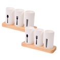 thumbnail image 1 of Oleegame 2PC Stainless Steel Cutlery Set Base Chopstick Holder Kitchen Utensil Storage Box Multifunctional Household Creative Chopsticks White, 1 of 8