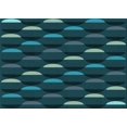 thumbnail image 1 of Ahgly Company Machine Washable Indoor Rectangle Transitional Dark Cyan Green Area Rugs, 2' x 4', 1 of 7