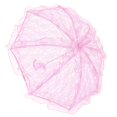 thumbnail image 2 of Wedding Umbrella,Lace Umbrella,Wedding Bride Umbrella Unique Foldable Lace Fabric Parasol Umbrella Performance Props, 2 of 8