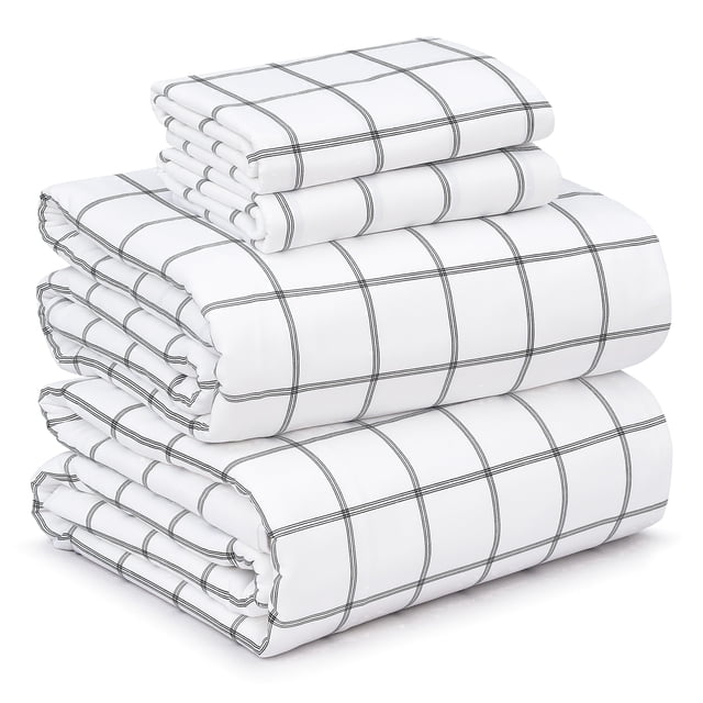 RUVANTI 100% Cotton Sheets for Full Size Bed - Crispy Cooling Percale Sheets - Breathable & Durable Full Sheet Set - 16 Inches Deep Pocket Full Size Sheets - Big Box - 4 Pieces