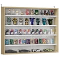 thumbnail image 1 of HOMCOM 5-Storey Wall Shelf Display Cabinet, Shot Glass Display Case, Oak, 1 of 10
