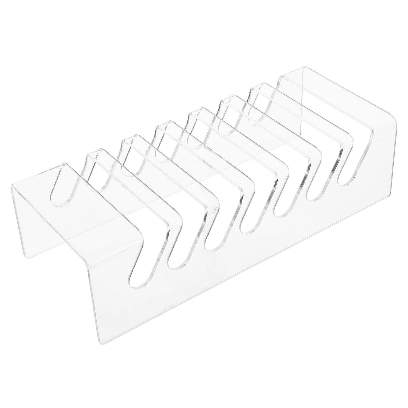 Raindrops Transparent Acrylic Desk Phone Holder Stand for Multiple Devices with Charging Slots and Display