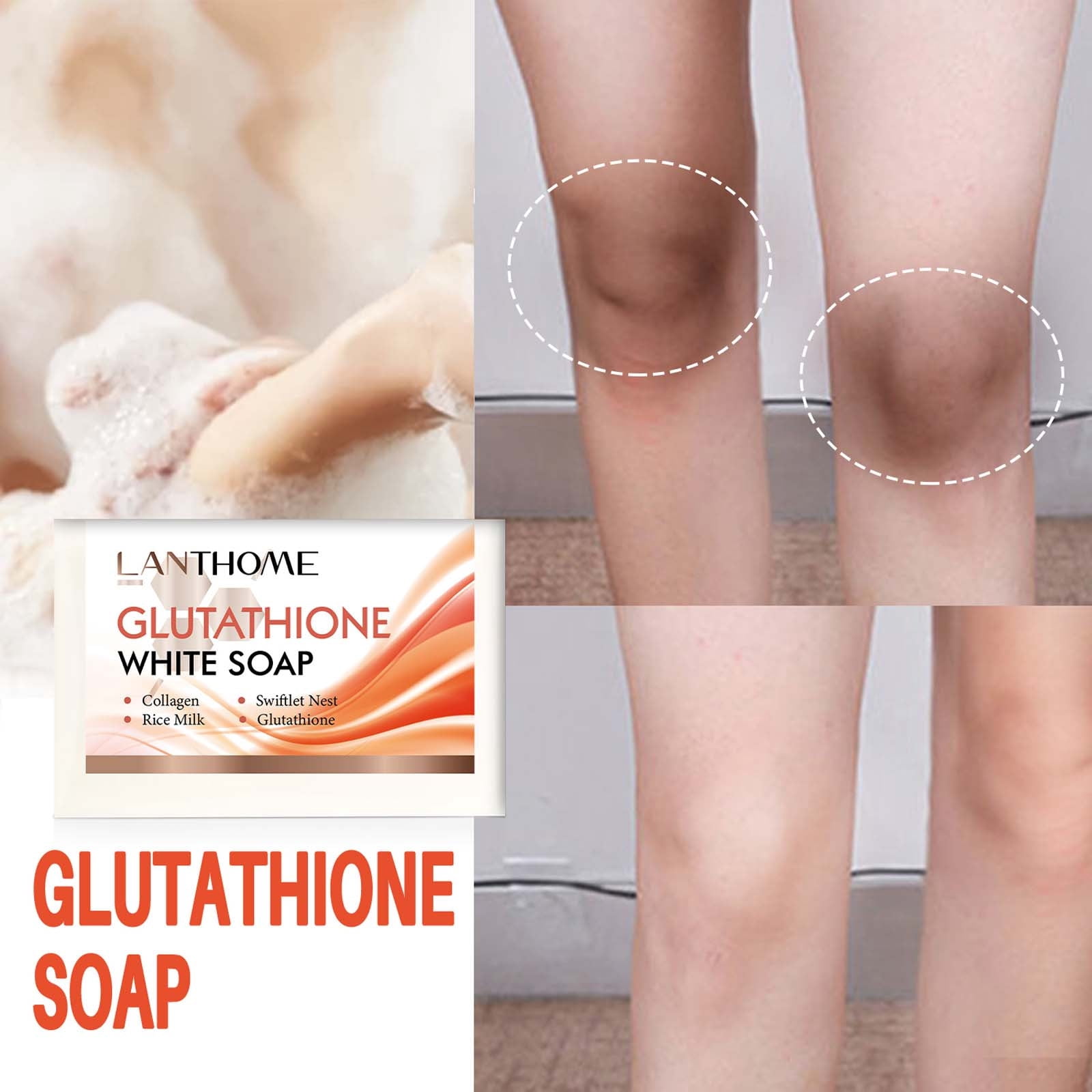 glutathione soap walmart canada EGNMCR Hand Soap, Whitening The Skin, Cleansing, Exfoliating, And Removing Melanin，100g a soap Infused with a soothing DSIP - 5mg effect:firming Options:Add-On 100mg NAD+ to Any Appointment