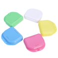 thumbnail image 1 of EIGTHTAIL ROSENICE 5pcs Retainer Case With Vent Holes and Hinged Lid Snaps Mouth Guard Case Orthodontic Dental Retainer Box Denture Storage Container, 1 of 7
