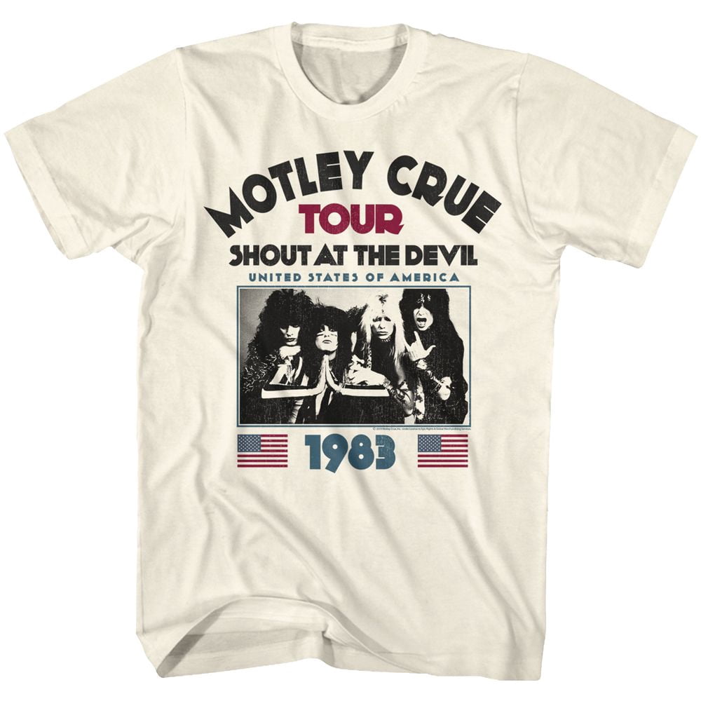 Motley Crue SATD83 T-Shirt Naturel pour Adulte