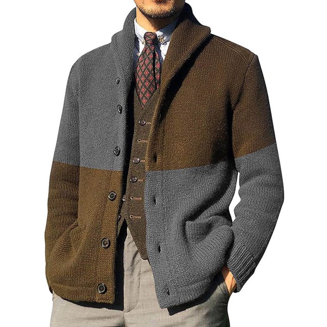Qertyioot Hauts pour Hommes Mode Veste Décontractée Extérieur Manches Longues Manteau Chaud