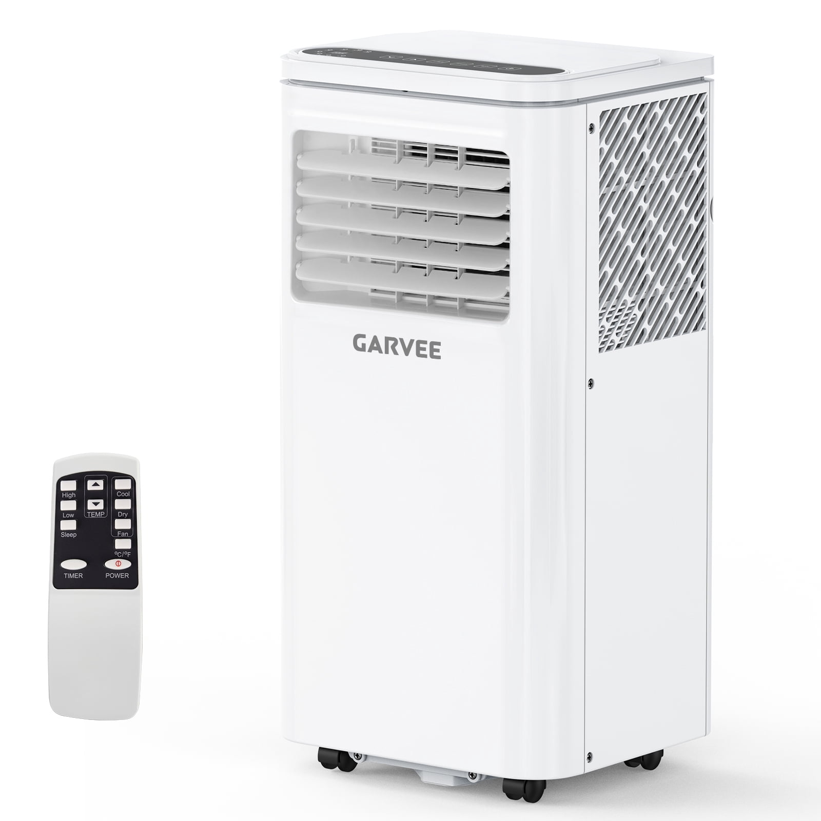 10000 BTU 3-in-1 Fast Cooling Portable Air Conditioner, Quiet AC Unit with Dehumidifier and Fan, LED/LCD Display, Remote Control, 24-Hour Timer, Cools Up to 450 Sq. Ft for Bedroom or Office