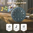thumbnail image 2 of Steel Tongue Drum 6 Inch 11 Notes D Key Percussion Instrument Portable Balmy Drum with, 2 of 8