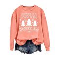 thumbnail image 4 of Qertyioot Pull d'Hiver Mode Femme Imprimé de Noël, Manches Longues Col Rond Chaud Ample Tendance Hauts Tricotés, 4 of 4