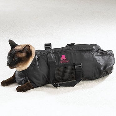 Heavy Duty Mesh Cat Grooming Bathing Restraint Bag 3 Sizes & Vet Sets Available(Small)
