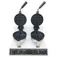 thumbnail image 2 of INTBUYING Nonstick Dual Rotary Waffle Machine Muffin Maker 110V, 2 of 9