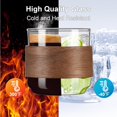 thumbnail image 4 of Espresso Cups Set of 2 with Wooden Ring, 5 OZ High Borosilicate Espresso Shot Glass, Clear Small Expresso Shots Cup, Espresso Accessories, 4 of 6