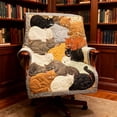thumbnail image 5 of Flocking Cats Sleeping Patterns Flannel Blanket, 5 of 5