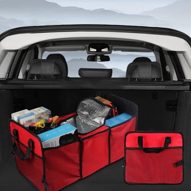 SuoKom Car Trunk Organizer -, Multi-Compartment Automotive Suv Car Organizer for Storage - Truck & Car Accessories for Women and Men