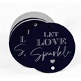 thumbnail image 2 of Inkdotpot Silver Foil Paper Hang Tags Let Love Sparkle Wedding Favor Tags 100 Pieces, 2 of 6