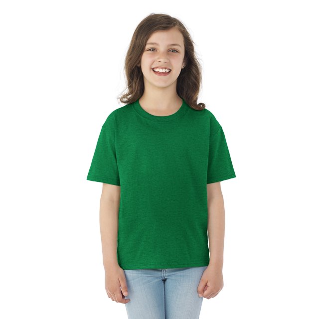 Fruit Of The Loom T-Shirt à Manches Courtes en Coton HD pour Jeunes, 6/8, Rétro Chiné