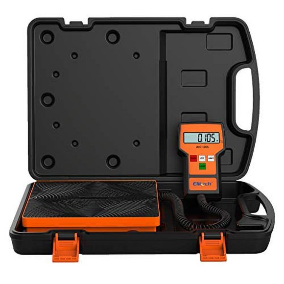 Elitech LMC-100A Balance Numérique de Charge de Réfrigérant, Balance au Fréon pour CVC 220 Lb avec Étui