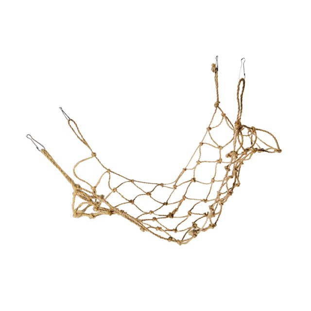 GROWTH TANK Bird Climbing Net Parrot Hanging Swing Rope Cage Perch Chewing Toys with Buckles 50cmx40cm