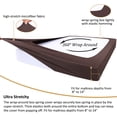 thumbnail image 3 of PiccoCasa Box Spring Cover Wrap Around 4 Sides, Smooth Stretchy Brown King, 3 of 7